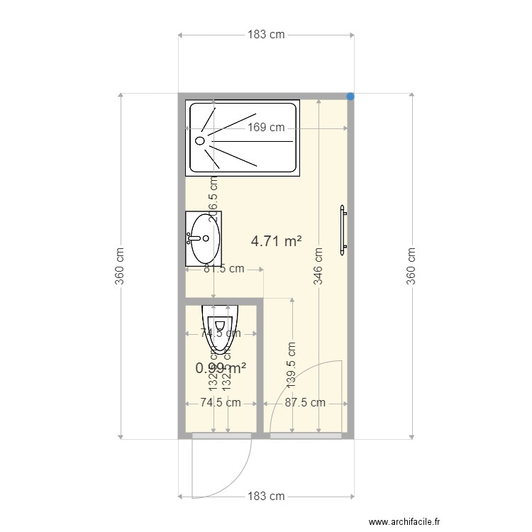 Basta SDB. Plan de 0 pièce et 0 m2