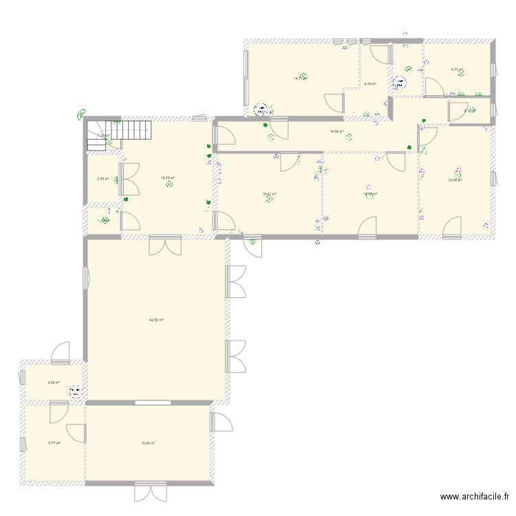 esa. Plan de 0 pièce et 0 m2