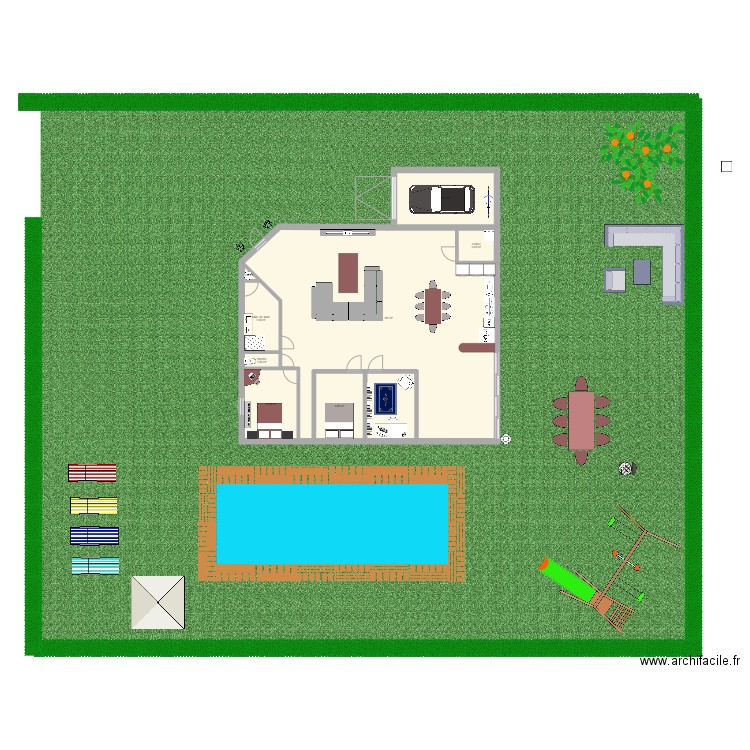 la maison de mathis gaspari. Plan de 9 pièces et 172 m2