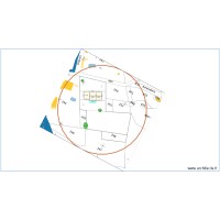 Plan de masse sur cadastre