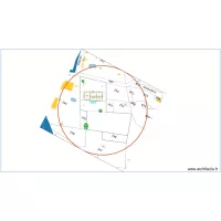 Plan de masse sur cadastre