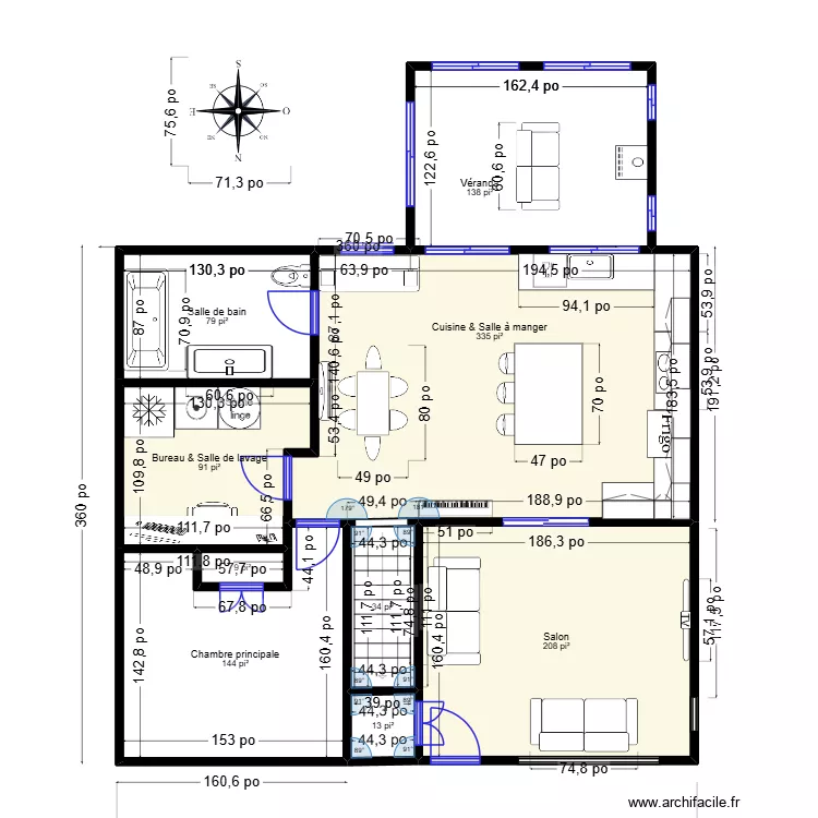 Cuisine002. Plan de 9 et 98 m² Cuisine002. Plan de 9 et 98 m²