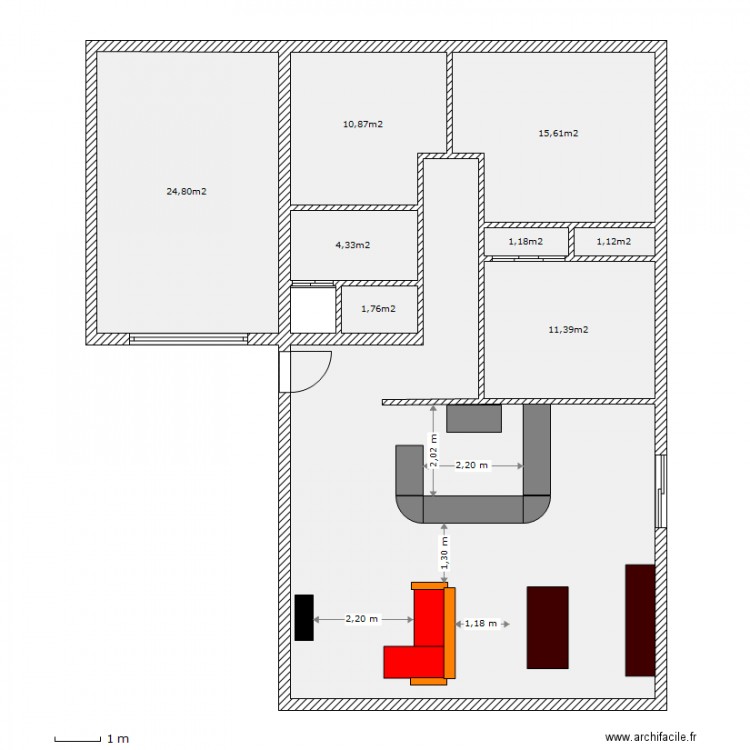 Petite Maison Low cost. Plan de 0 pièce et 0 m2