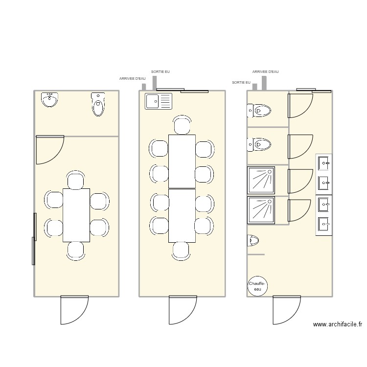 EGCS  CHARBONNIERE-LAS-BAINS. Plan de 0 pièce et 0 m2