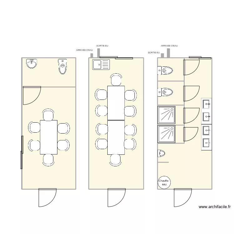 EGCS  CHARBONNIERE-LAS-BAINS. Plan de 