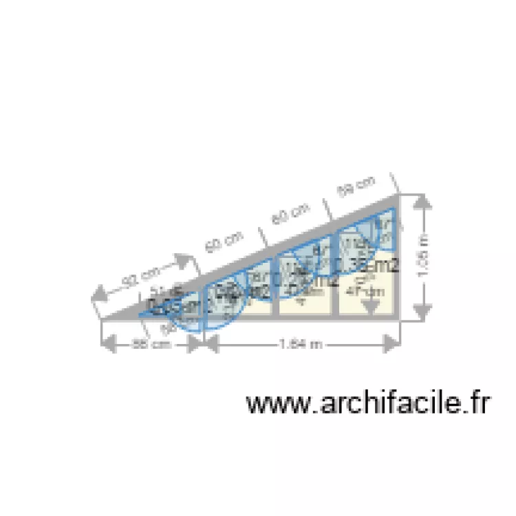 demi pignon. Plan de demi pignon. Plan de