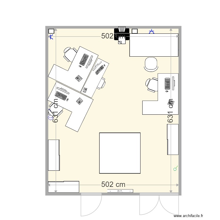 plan futur bureau commercial 3. Plan de 0 pièce et 0 m2