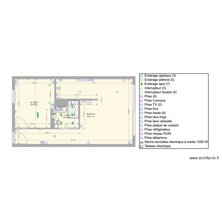 cesari. Plan de 0 pièce et 0 m2