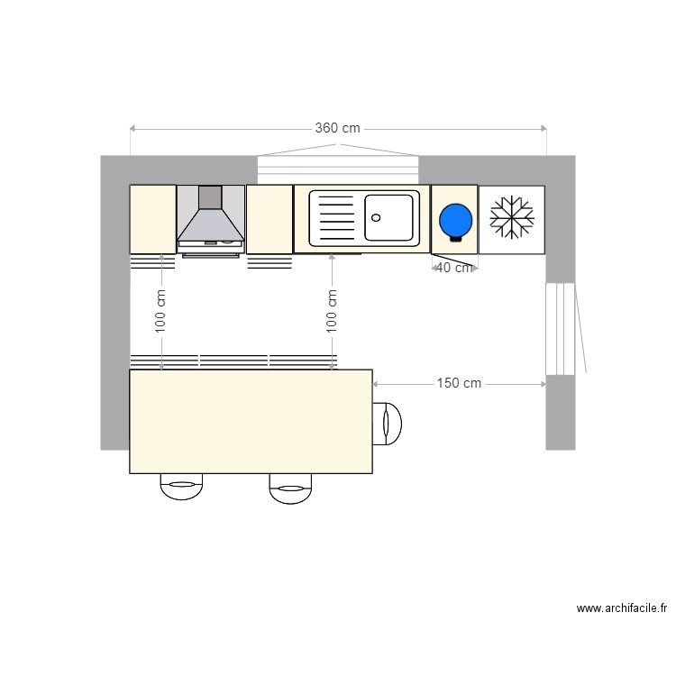 CUISINE 1 2. Plan de 0 pièce et 0 m2