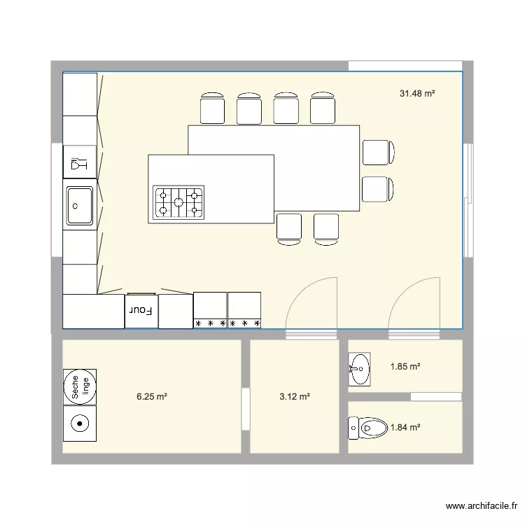 CUISINE HAUT. Plan de CUISINE HAUT. Plan de