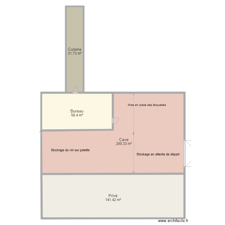 chais maison blanche. Plan de 0 pièce et 0 m2