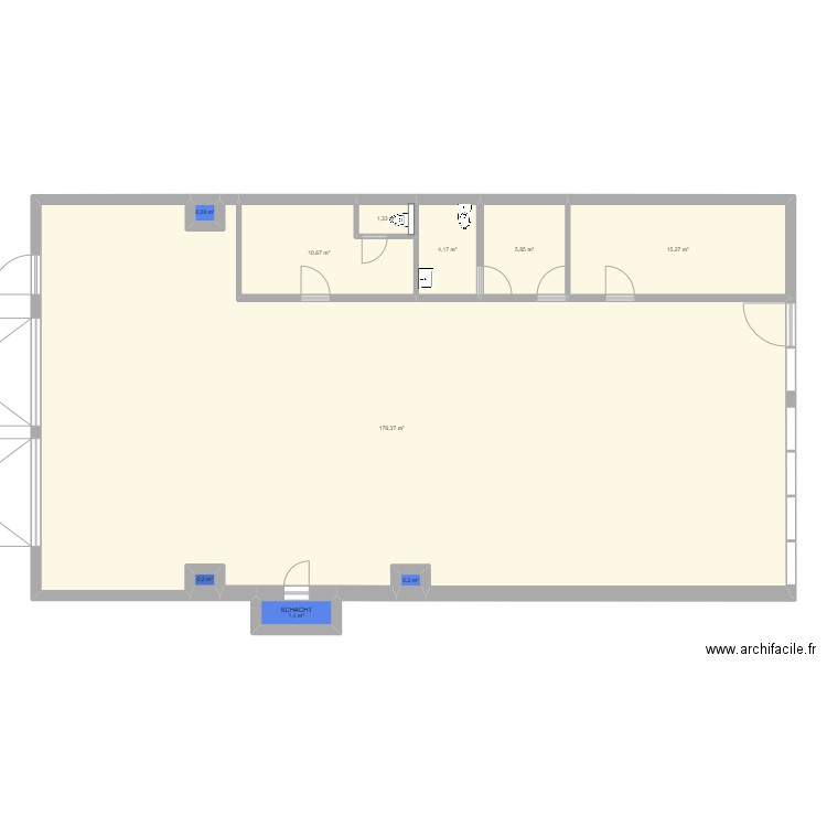 Atelier 13 - Shared Kitchen Anderlecht. Plan de 10 pièces et 218 m2