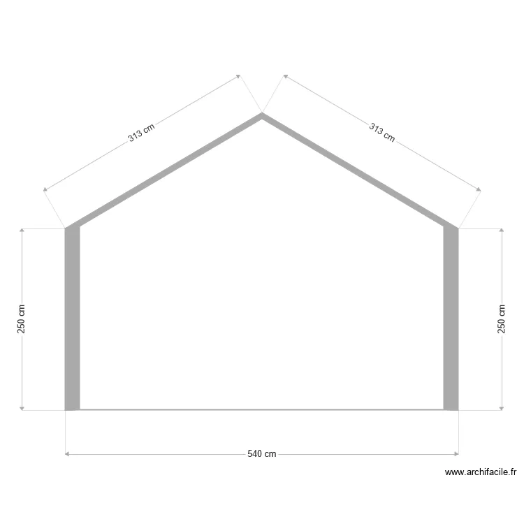 garage. Plan de 