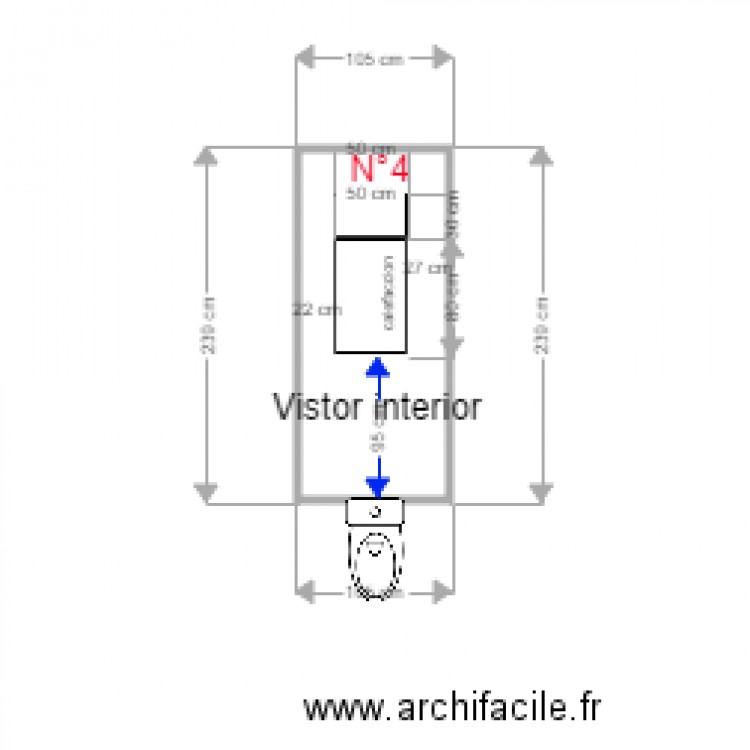 WC Maçon. Plan de 0 pièce et 0 m2