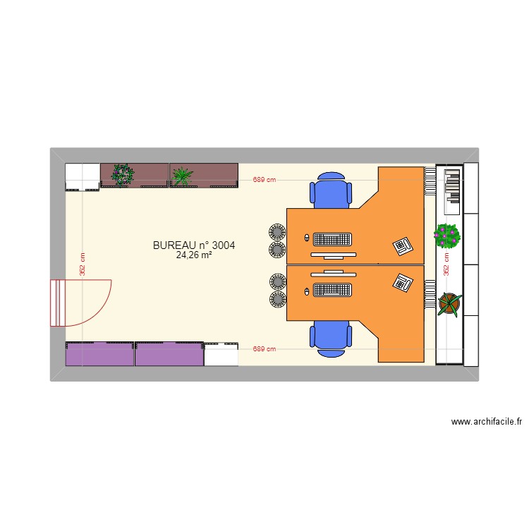 BUREAU 3004. Plan de 0 pièce et 0 m2