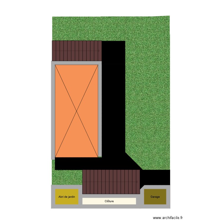 Fleur et Eddy. Plan de 3 pièces et 5 m2