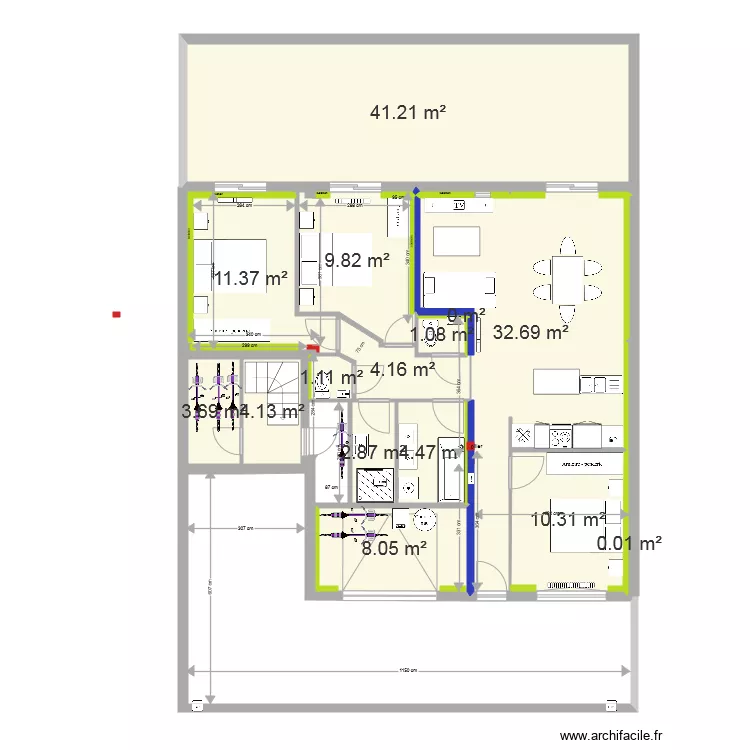 fusain rdc cote garage corrig&eacute;e 2. Plan de 
