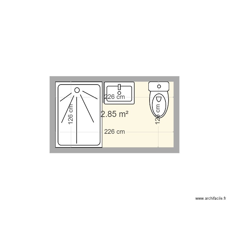 sdb bas invite. Plan de 0 pièce et 0 m2