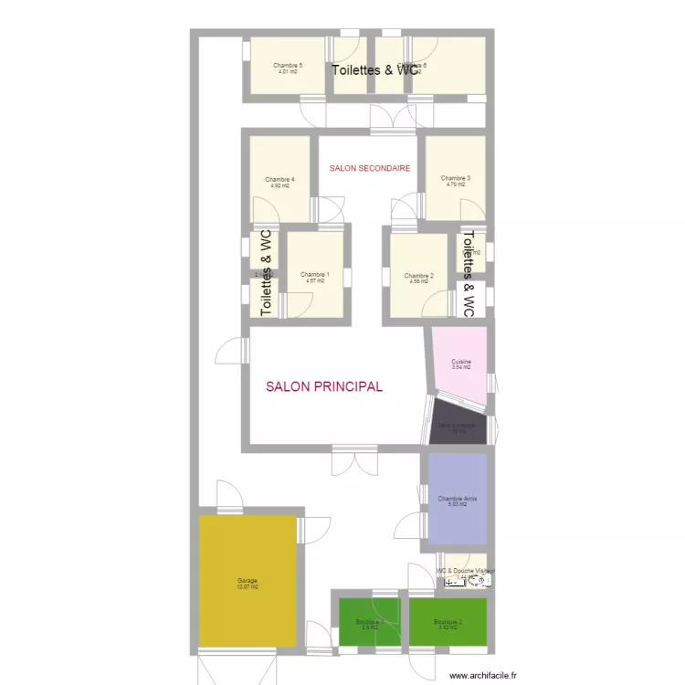 Maison YAYA. Plan de 