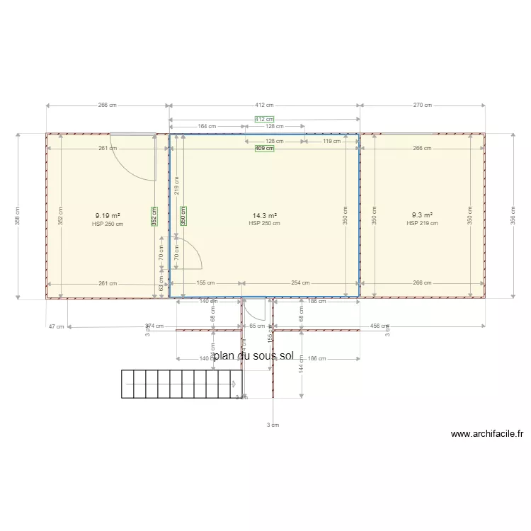 sous sol desmarets 2. Plan de 