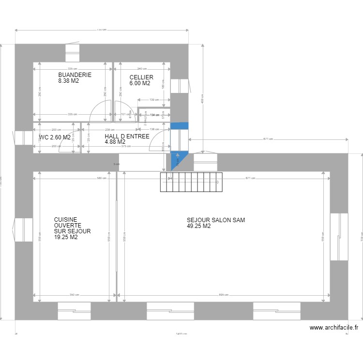 BERGERIE RDC PC. Plan de 0 pièce et 0 m2