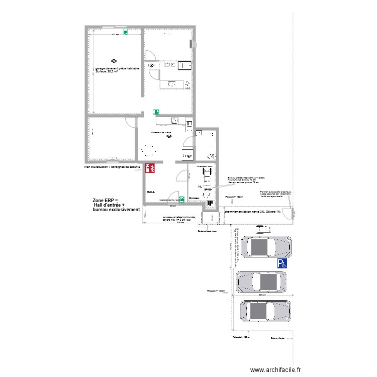 Plan détail DP. Plan de 0 pièce et 0 m2