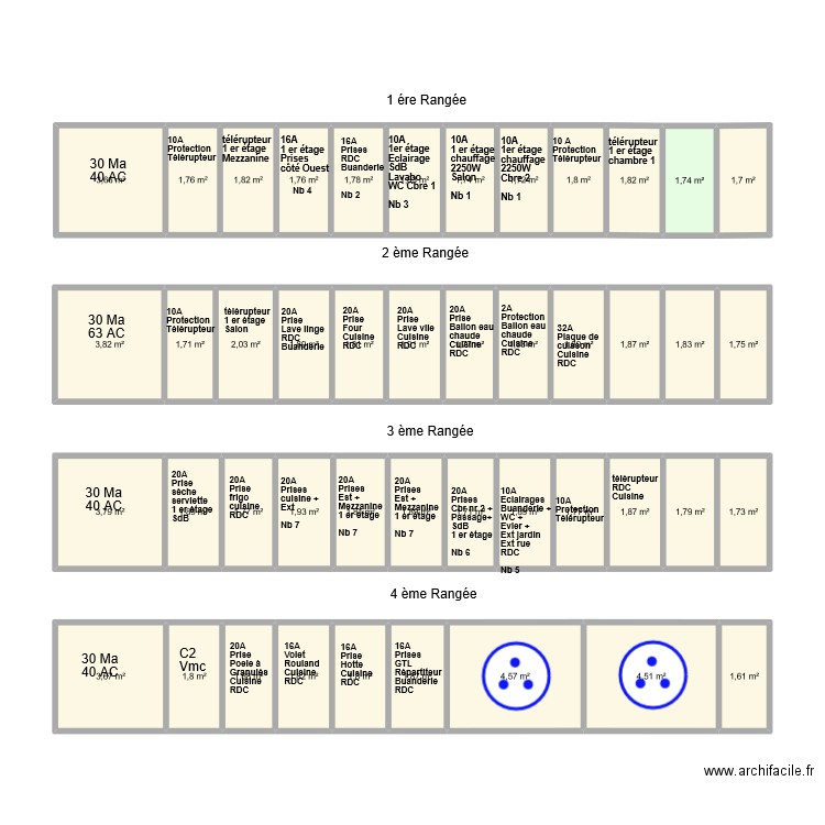 TABLEAU ELECTRIQUE comble. Plan de 0 pièce et 0 m2