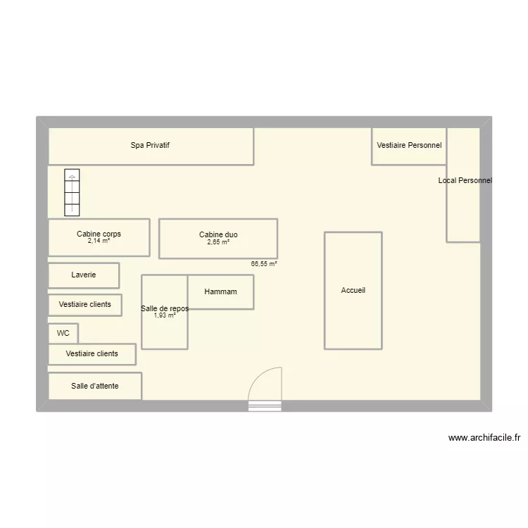 Plan institut dossier vente. Plan de 