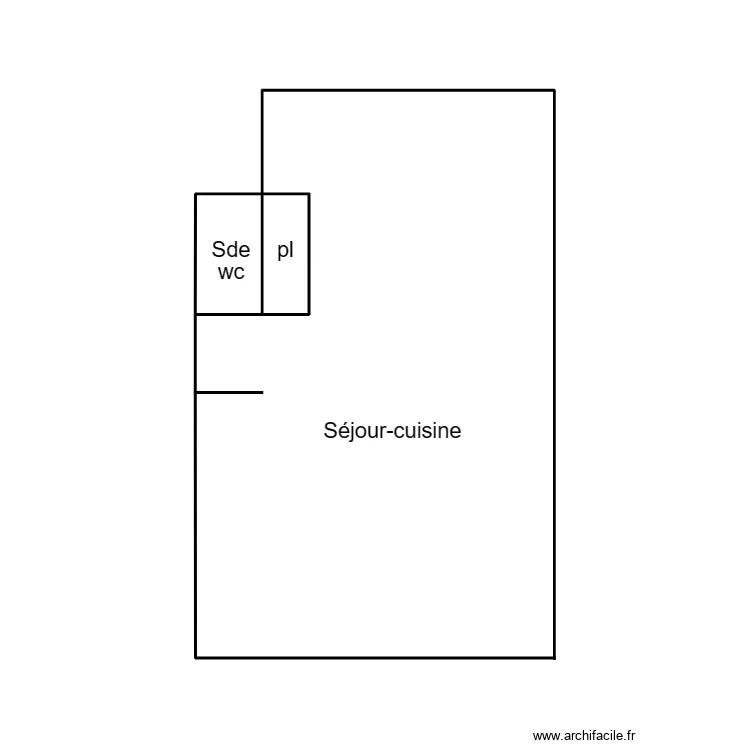 QUIMPER ANDRE 2EME DROITE. Plan de 