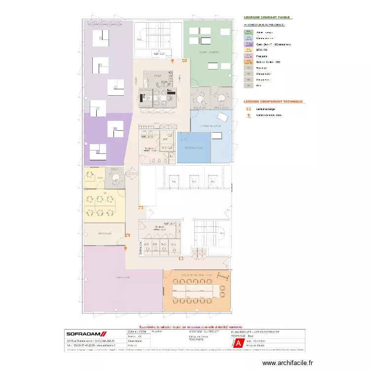 IMPLANTATION DU 4eme. Plan de IMPLANTATION DU 4eme. Plan de