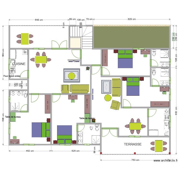 maison cameroun étage. Plan de 0 pièce et 0 m2