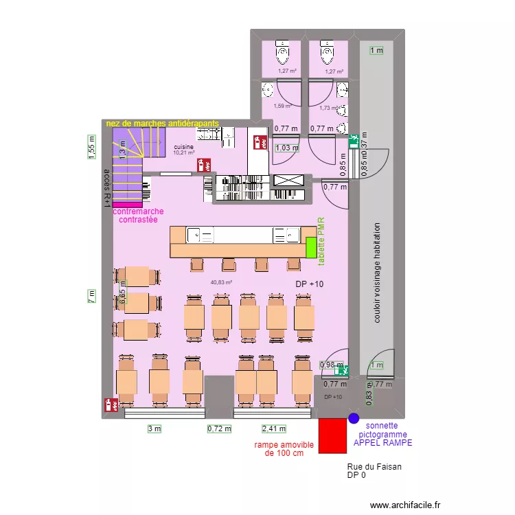 BOQUITA APRES TRAVAUX. Plan de BOQUITA APRES TRAVAUX. Plan de