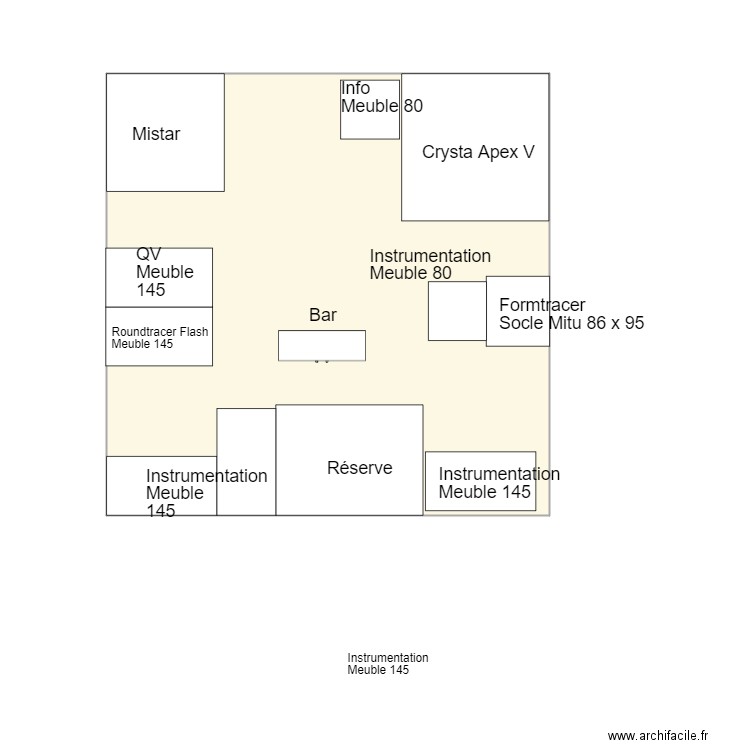 Projetstand36mV2. Plan de 1 pièce et 36 m2