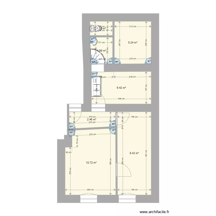 Immeuble de MOIRAND EN MONTAGNE 2 ETAGE. Plan de Immeuble de MOIRAND EN MONTAGNE 2 ETAGE. Plan de
