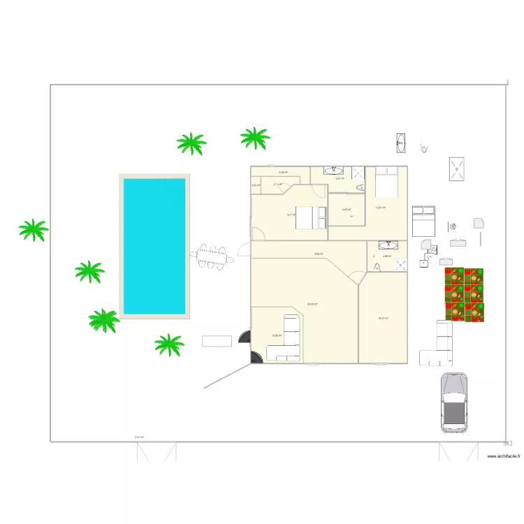 MAISON BOUZNIKA 2 RDC VERSION 100. Plan de MAISON BOUZNIKA 2 RDC VERSION 100. Plan de