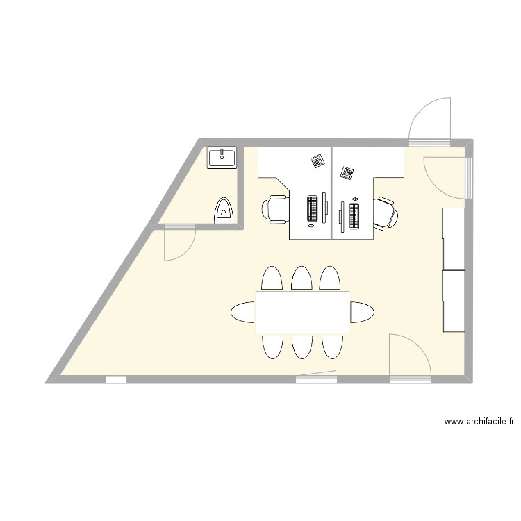 Casa Piccolo bureau variant 3. Plan de 0 pièce et 0 m2