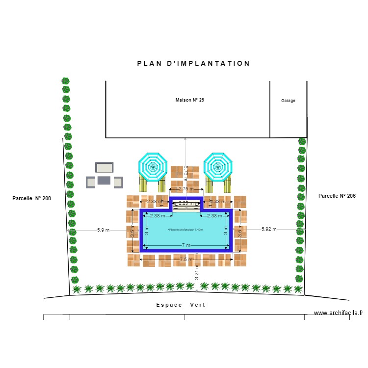 LEONARDO7BIS. Plan de 1 pièce et 23 m2