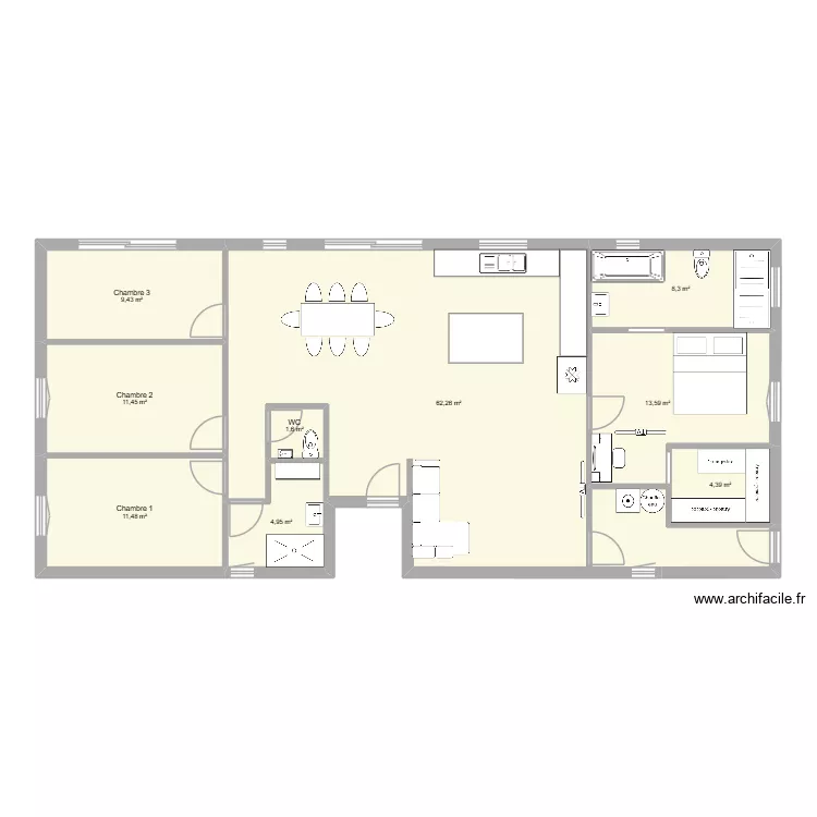 v.2. Plan de 9 et 127 m² v.2. Plan de 9 et 127 m²