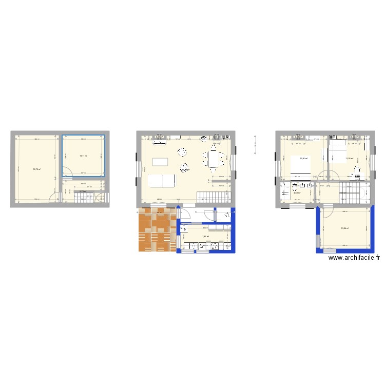 villa Lili avec facades kareen. Plan de 0 pièce et 0 m2