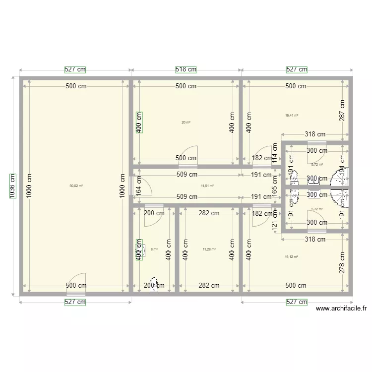 Salon Vivi 1. Plan de 