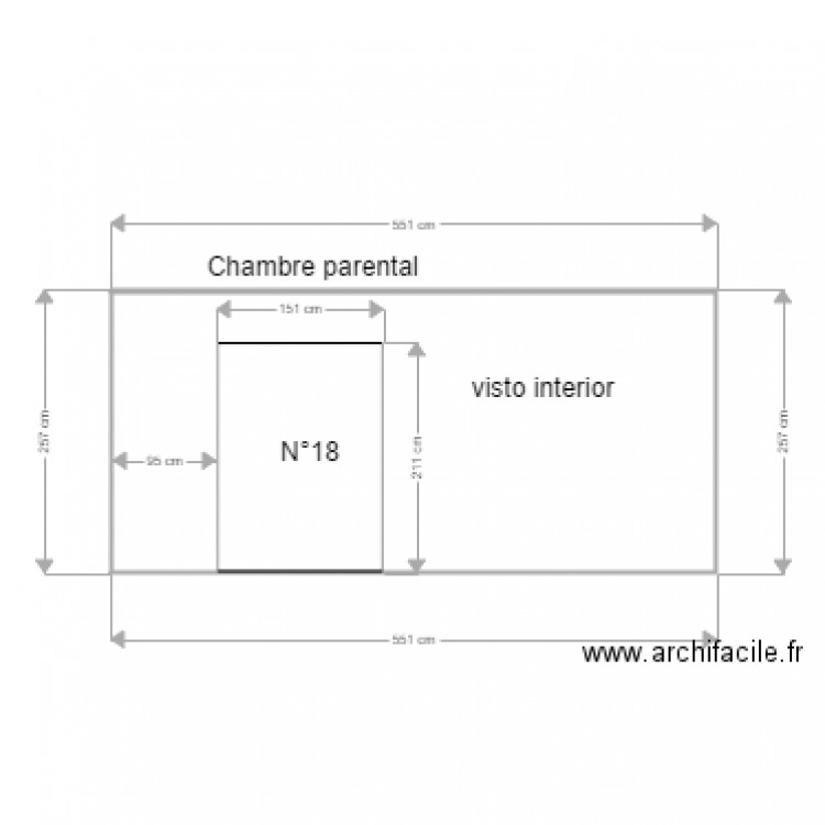 Baie vitre bois maçon. Plan de 0 pièce et 0 m2