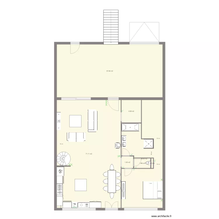  loft 1er elec. Plan de 