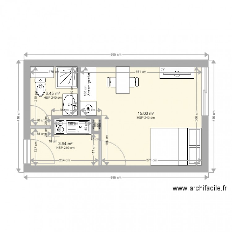 Felicité AP1. Plan de 0 pièce et 0 m2