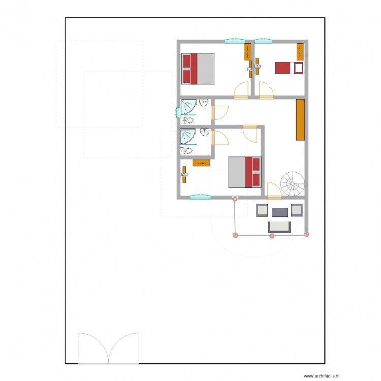 chanel etage1. Plan de 0 pièce et 0 m2