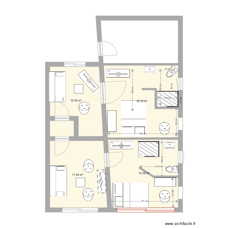 Toit Cuisine Etage Exterieure. Plan de 0 pièce et 0 m2