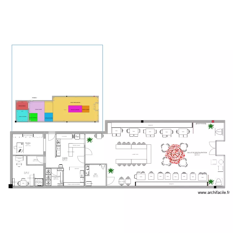 PLAN IMPLANTATION-ZONING 2 "AFRICAN FRUITY". Plan de 
