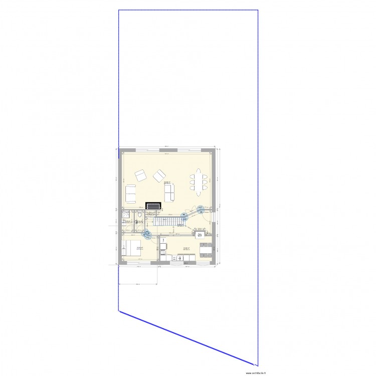 carrée 3  bas rallongé. Plan de 0 pièce et 0 m2