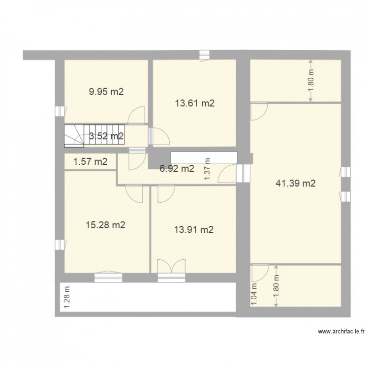 CL etage base. Plan de 0 pièce et 0 m2