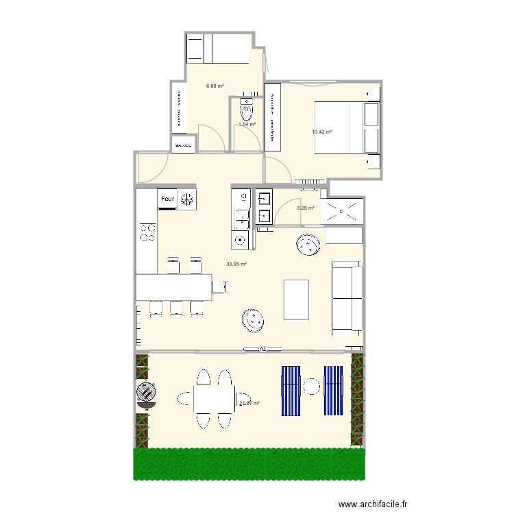 Californie final cuisine à gauche V5. Plan de 0 pièce et 0 m2