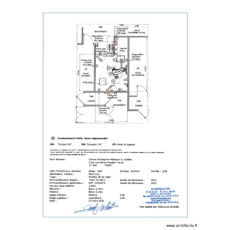 Conebeam Torcy. Plan de 0 pièce et 0 m2